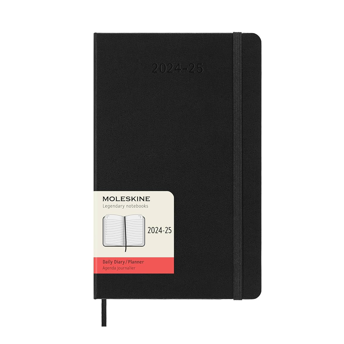 Moleskine Moleskine Daily Planner 20242025 Large hard cover (18 months, Black) Swipe Design
