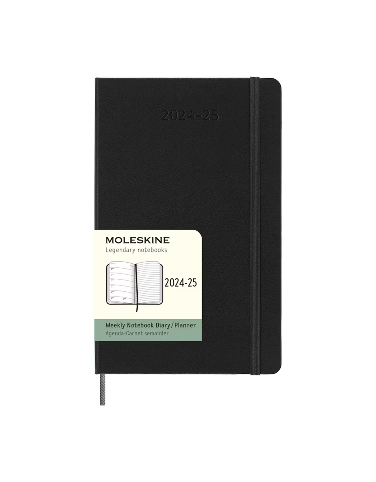 Moleskine Daily Planner 20242025 Large Soft cover (18 months, Black) Swipe Design