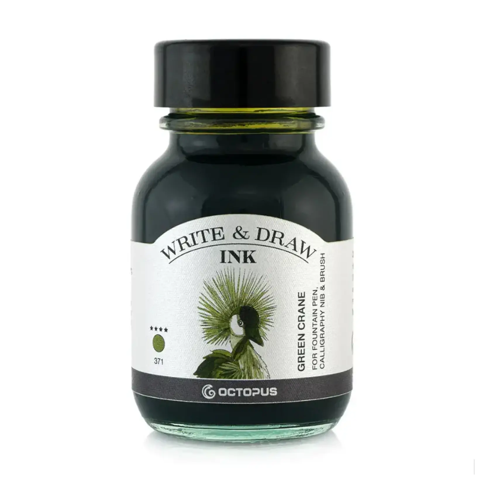 Octopus Octopus Fluids - Write & Draw Ink 50mL - Green Crane