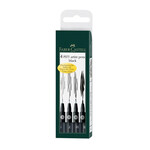 Faber-Castell Faber Castell Pitt Artist Pens Black (Set of 4)