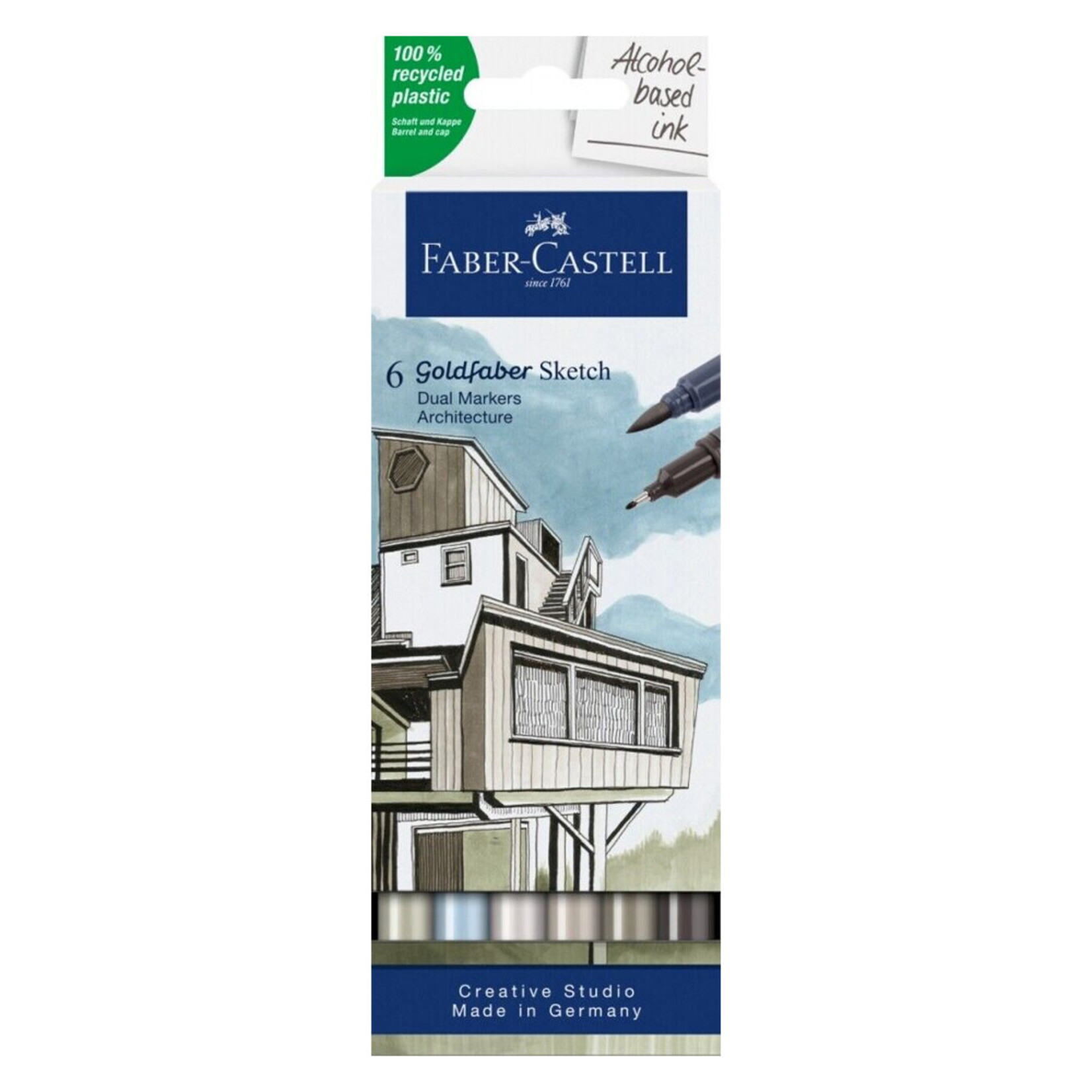 Faber-Castell Faber-Castell Goldfaber Sketch Dual Markers Architecture (Set of 6)