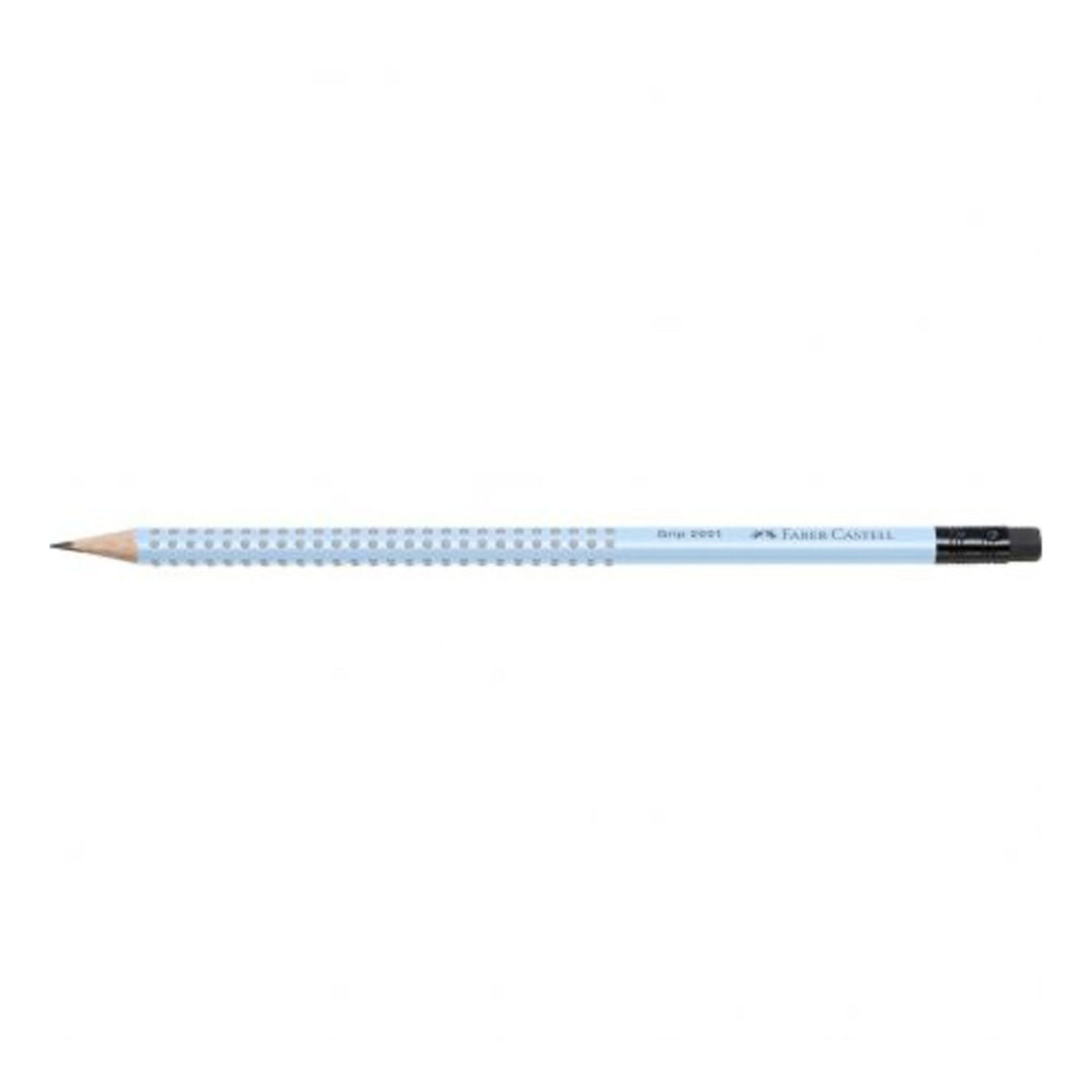 Faber-Castell Faber Castell Grip 2001 Graphite Pencil with Eraser, B, Sky Blue