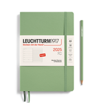 Leuchtturm Leuchtturm1917 Weekly 2025 Planner Medium Softcover (A5), Sage