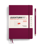 Leuchtturm Leuchtturm1917 Weekly Planner Medium (A5) 2025, Port Red