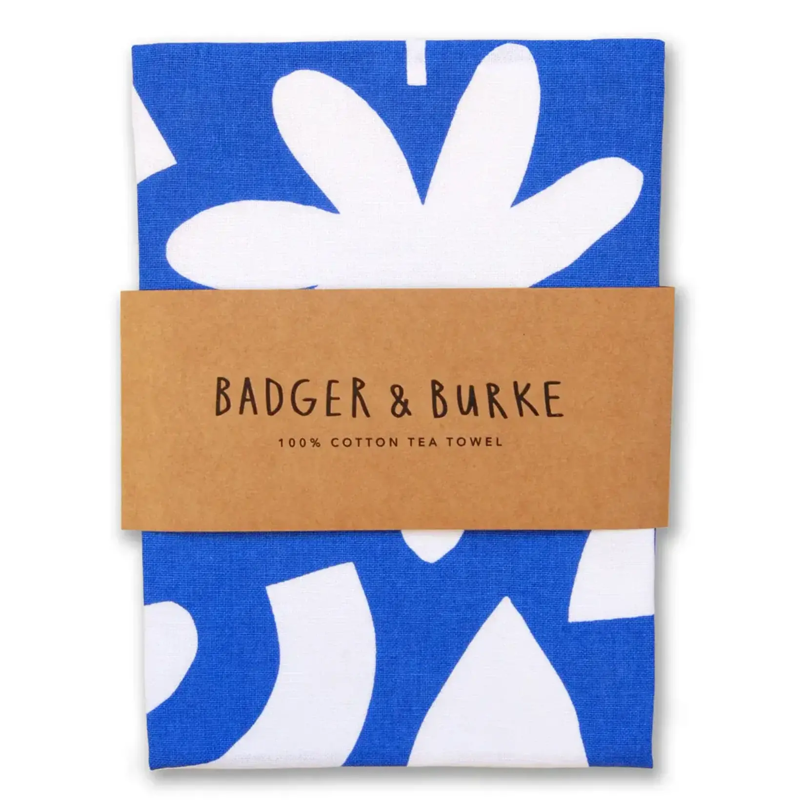 Badger & Burke Badger & Burke Blue Cut Out Tea Towel
