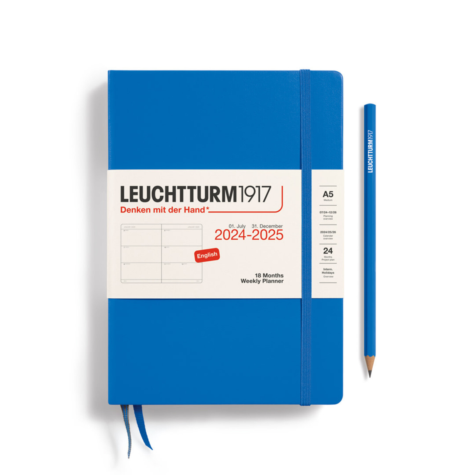 Leuchtturm Leuchtturm1917 Weekly Planner Medium (A5) 2025 - Sky