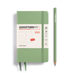 Leuchtturm Leuchtturm1917 Weekly Planner 2025, Pocket (A6) Hardcover, Sage