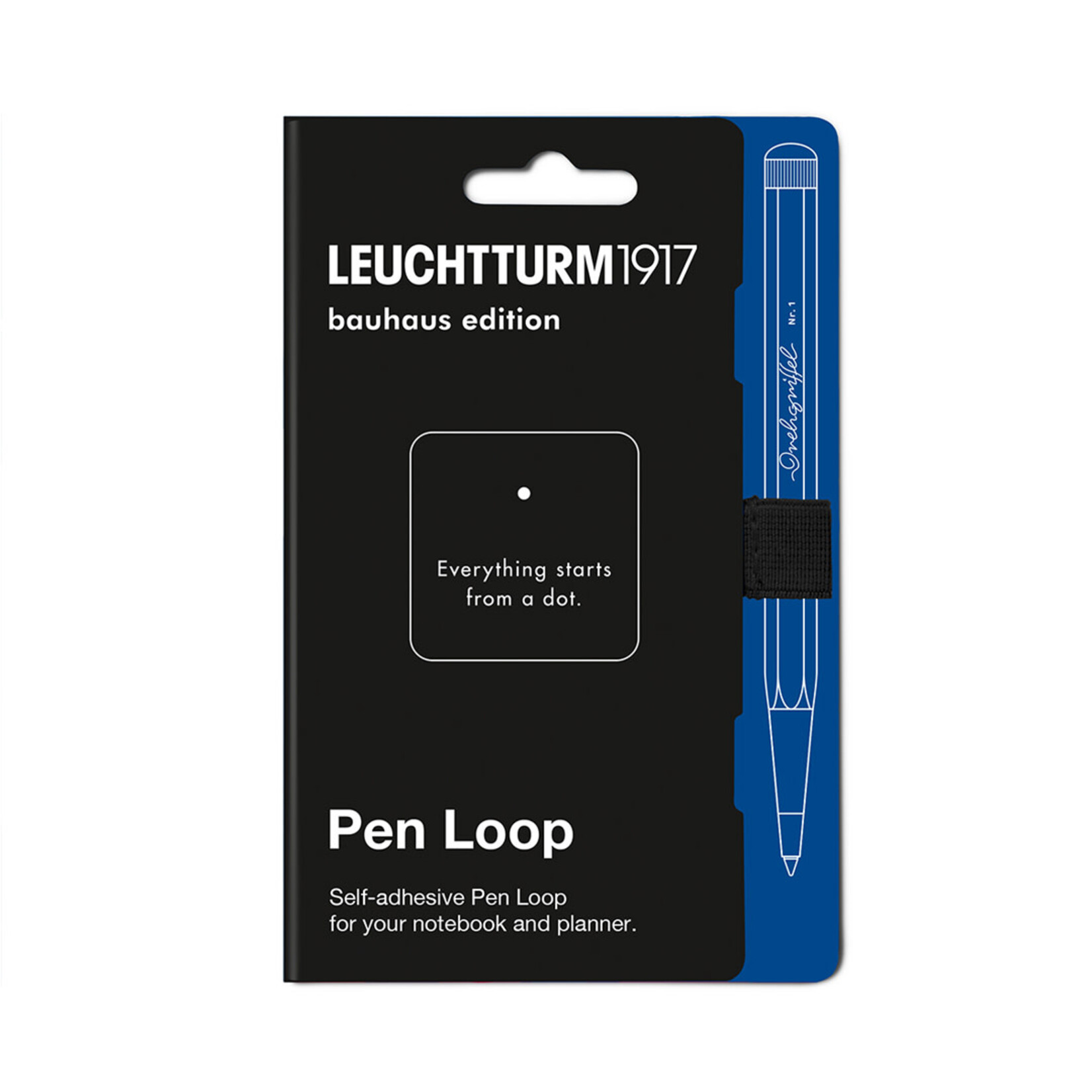 Leuchtturm Leuchtturm Pen Loop, Bauhaus 100 - Black