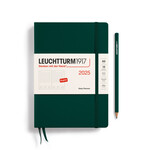 Leuchtturm Leuchtturm1917 Daily Planner 2025, A5, hardcover, Forest Green