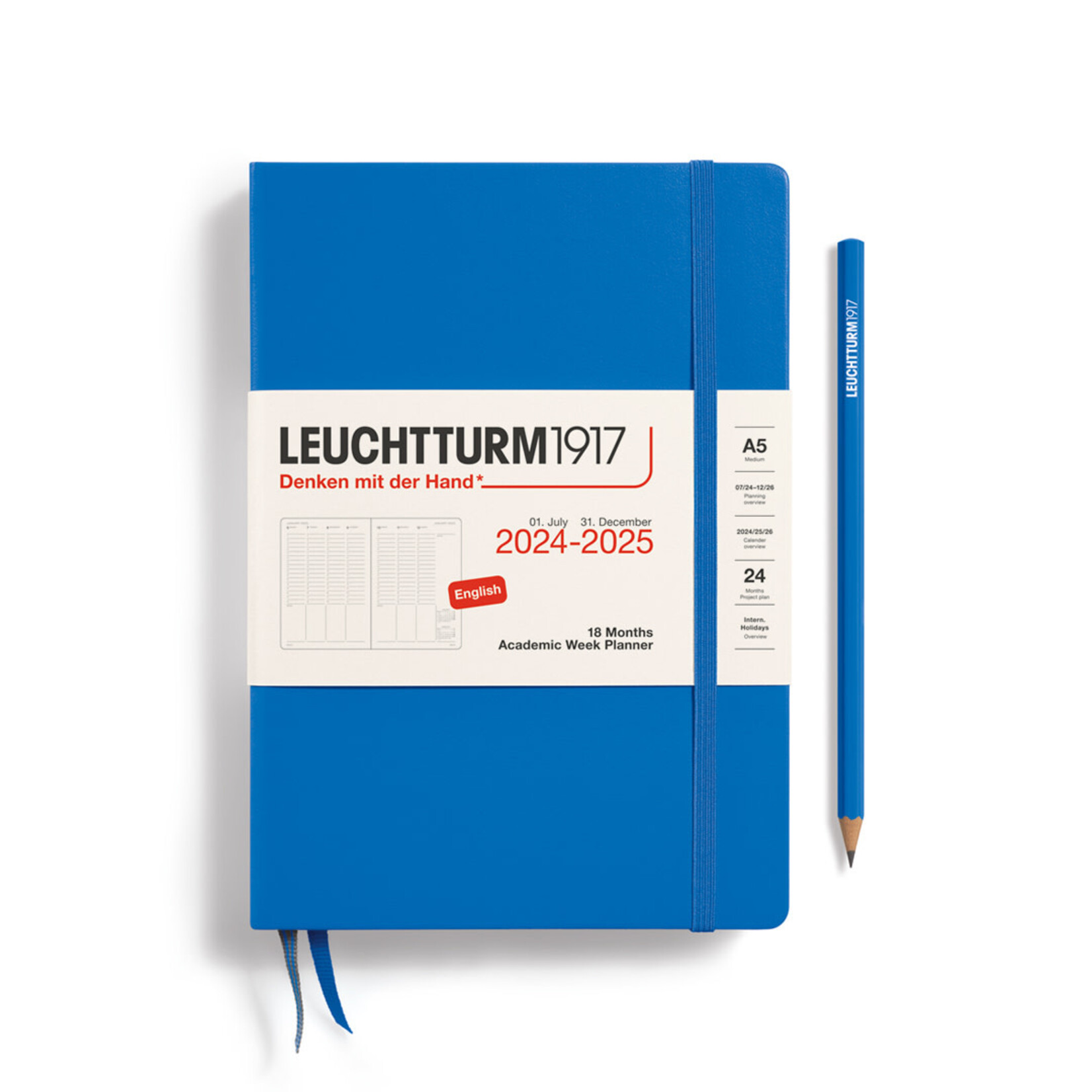 Leuchtturm Leuchtturm1917 Academic Week Planner Medium (A5) 2024-25 - Sky