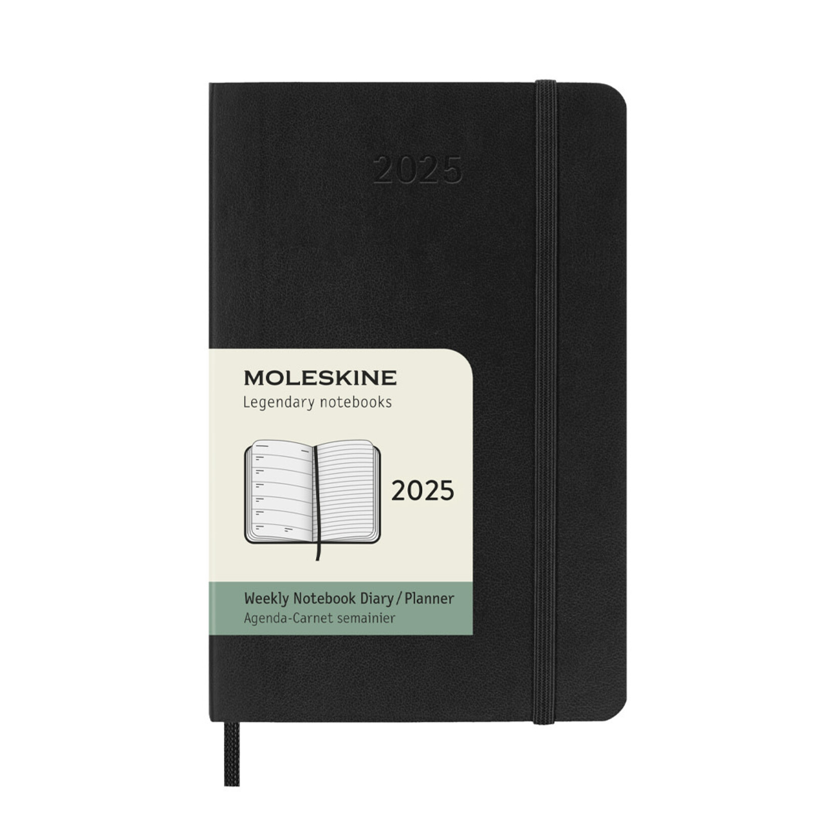 Moleskine Moleskine Classic 12 Month 2025 Weekly Planner, Pocket Soft Cover - Black