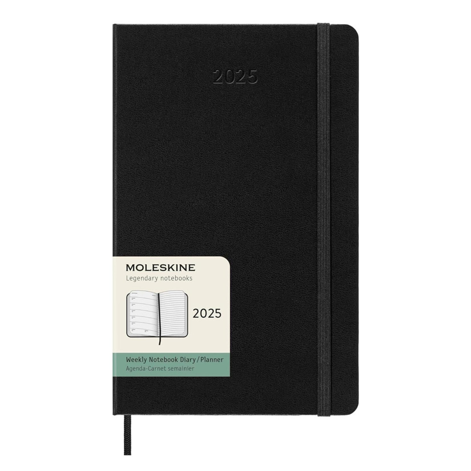 Moleskine Moleskine Classic 12 Month 2025 Weekly Planner, Hard Cover - Black