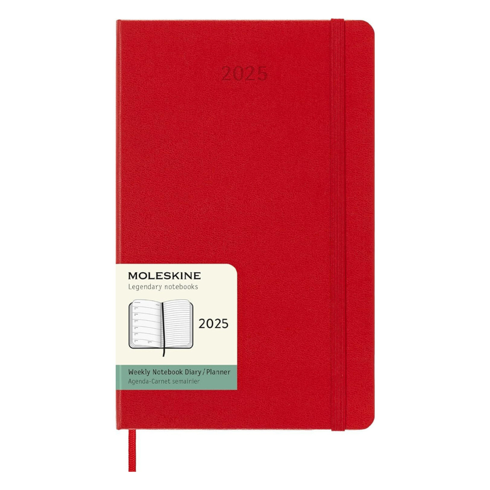 Moleskine Moleskine Classic 12 Month 2025 Weekly Planner, Hard Cover - Scarlet Red