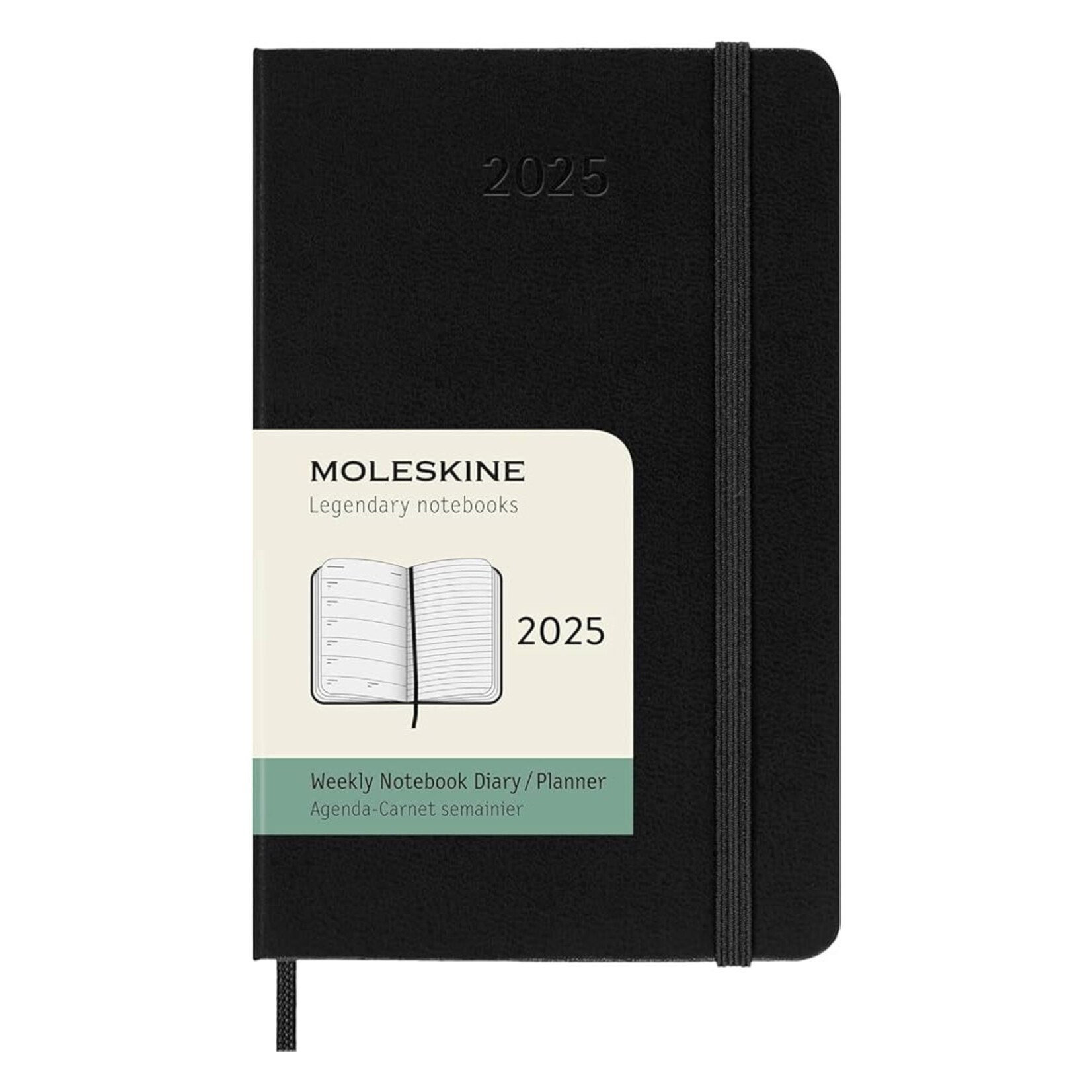 Moleskine Moleskine Classic 12 Month 2025 Weekly Planner, Pocket Hard Cover - Black