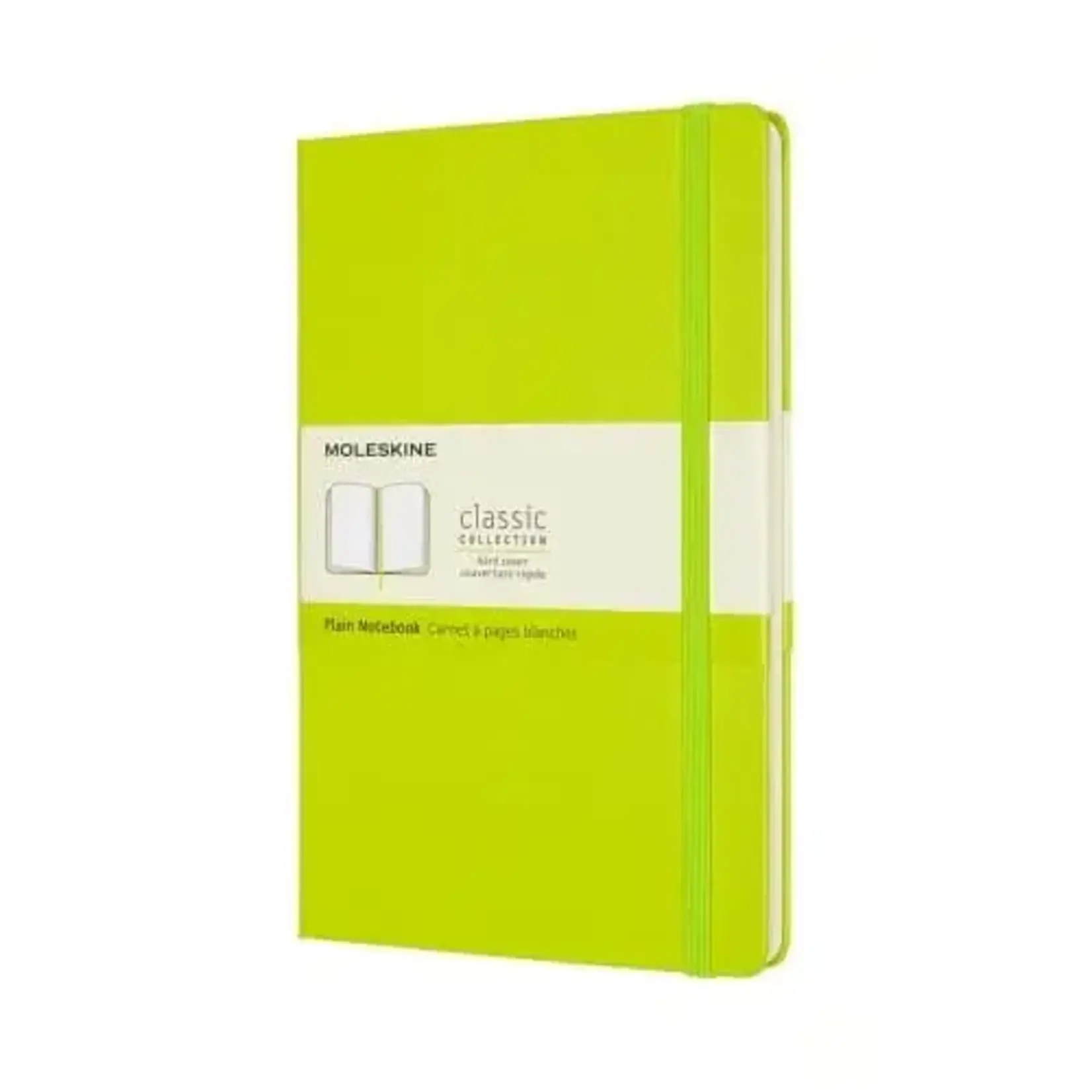 Moleskine Moleskine Classic Colored Notebook, Extra Large, Plain, Lemon Green, Hard Cover