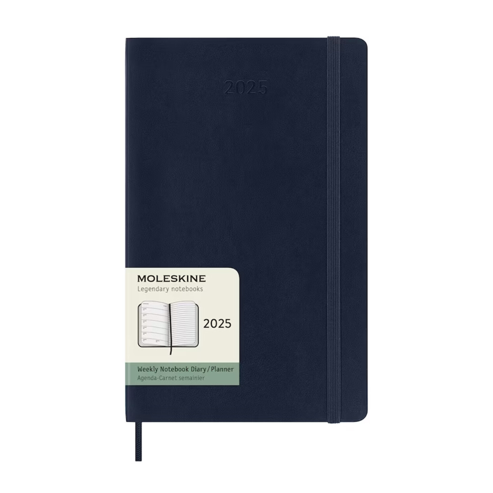 Moleskine Moleskine 12 Month Weekly Planner, 2025, Large - Sapphire Blue