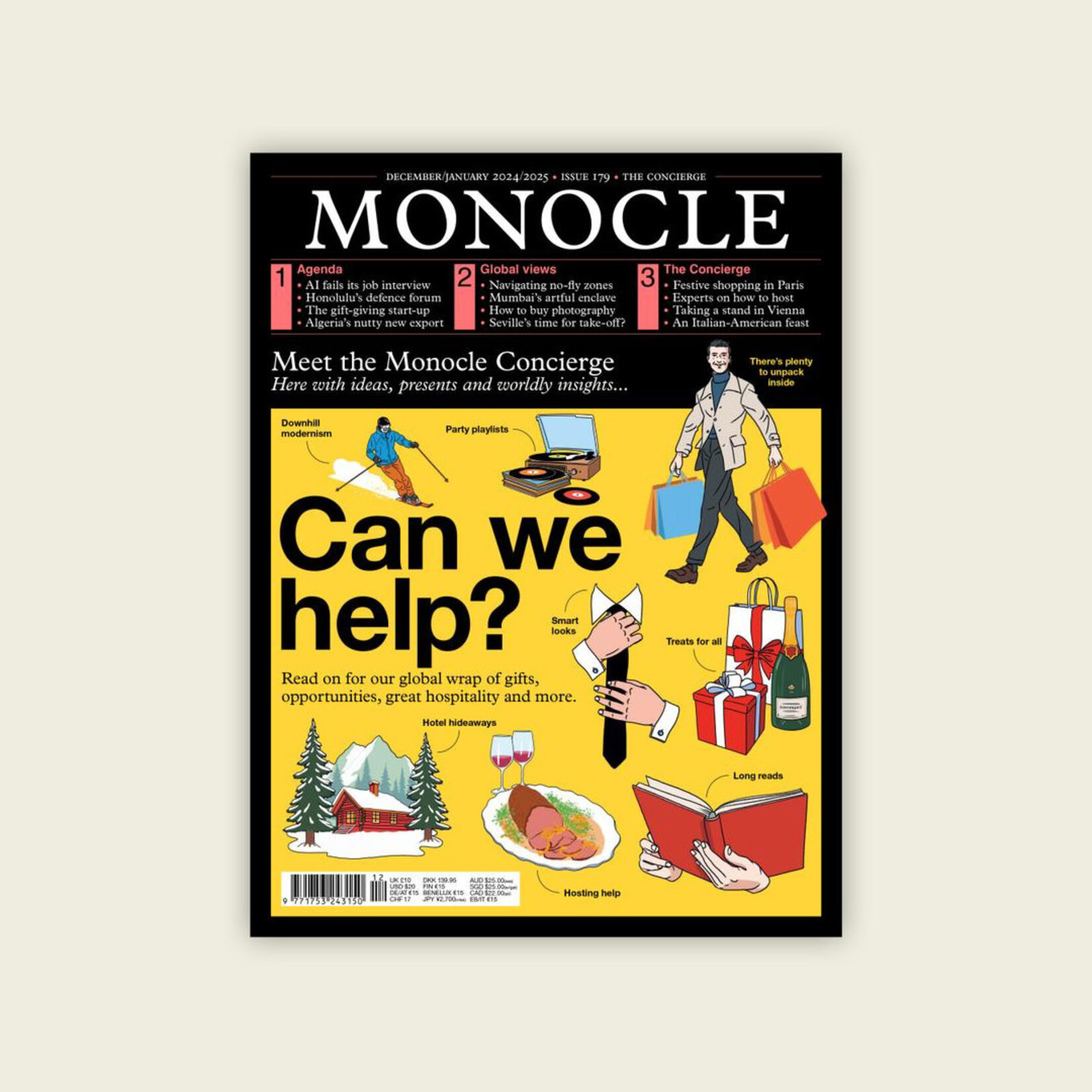 Monocle Magazine, Dec 2024/Jan 2025 Issue #179 - Swipe Design