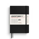 Leuchtturm Leuchtturm A5 Hardcover 411 Notebook, Black, Ruled