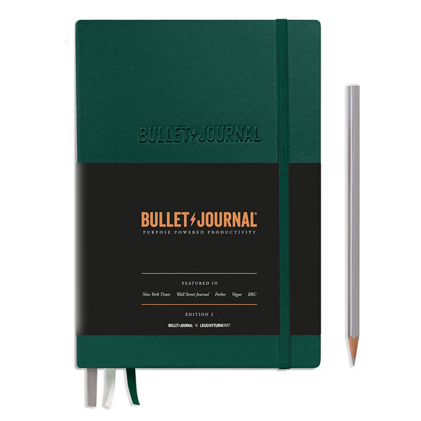 Leuchtturm Bullet Journal Edition 2, Hardcover, 206 numbered pages, Green23, Dotted