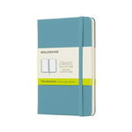 Moleskine Moleskine Classic Notebook, Pocket, Plain, Reef Blue, Hard Cover