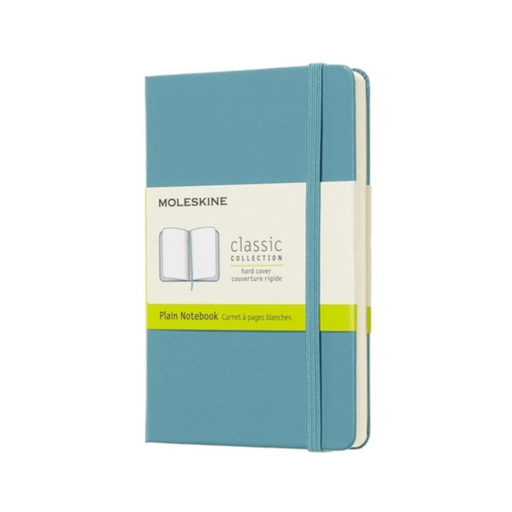 Moleskine Moleskine Classic Notebook, Pocket, Plain, Reef Blue, Hard Cover