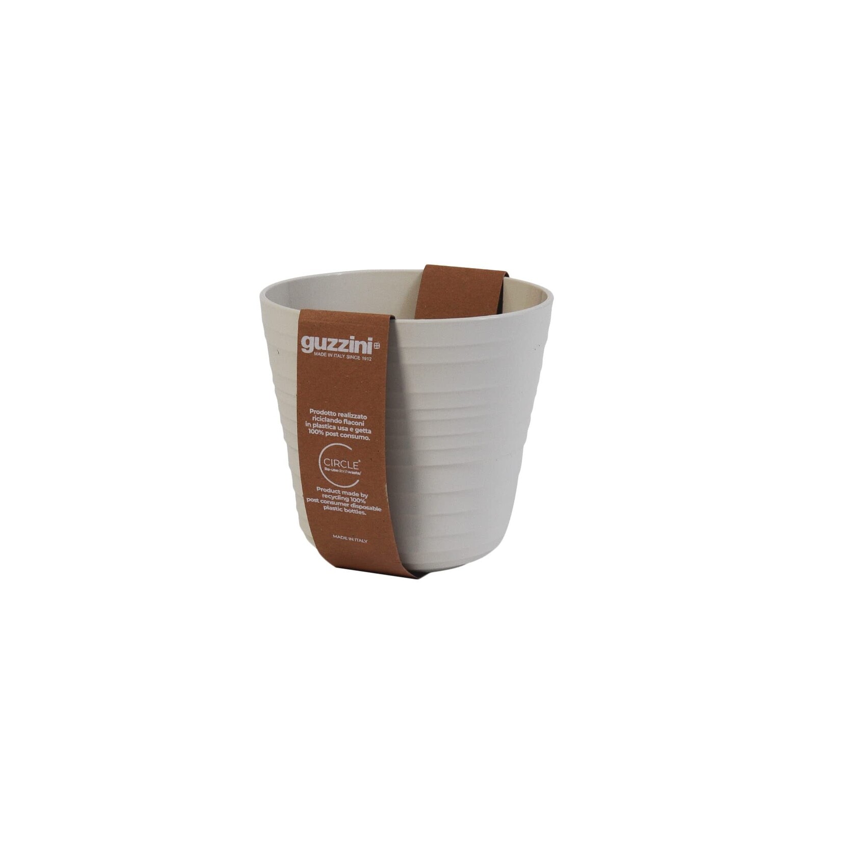 Guzzini Tierra Single Planter, Milk White