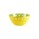 Guzzini Guzzini Le Murrine Bowl, 20cm, Saffron Yellow/White/Water Lily Green