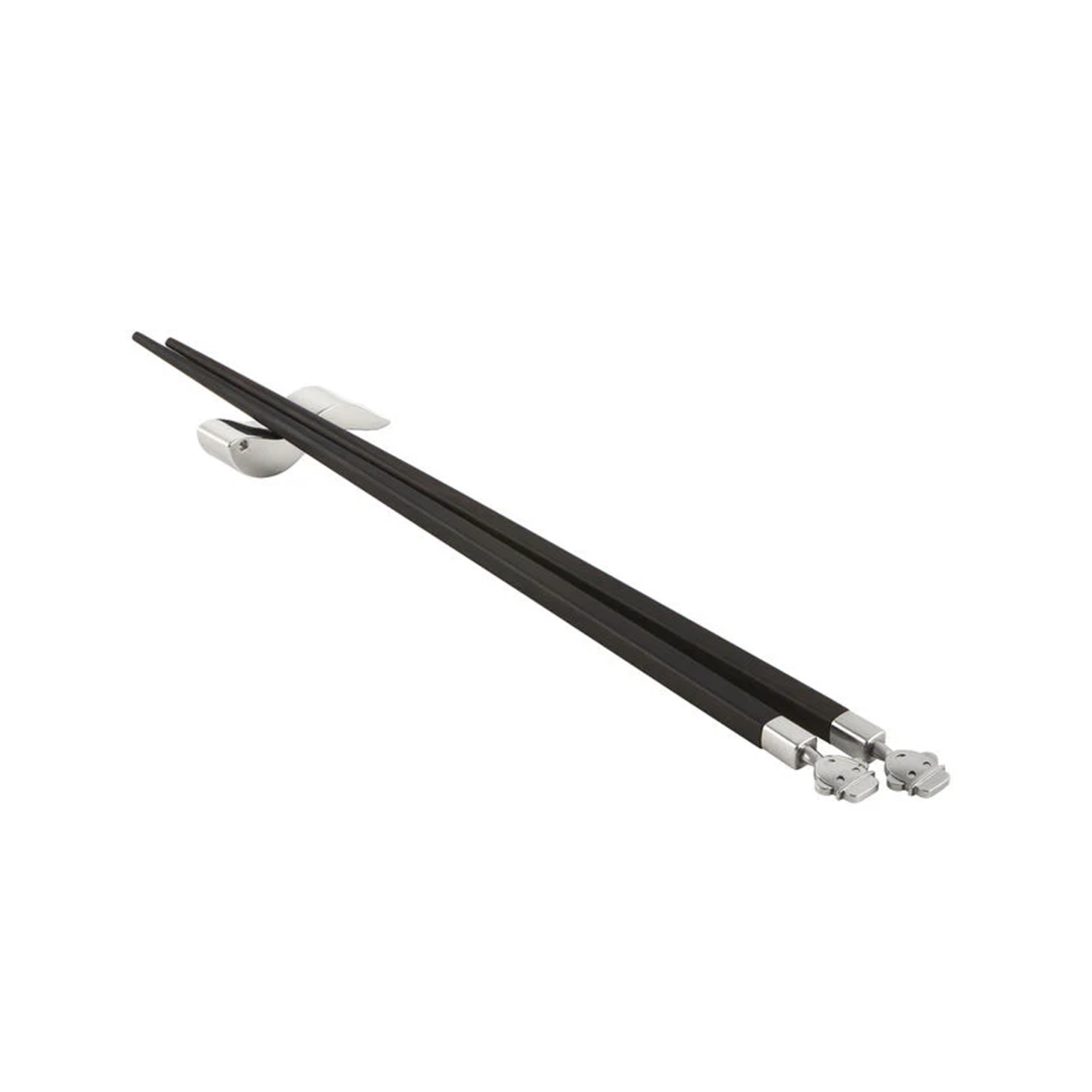 Alessi Alessandro Stick Ebony Chopsticks and Stand