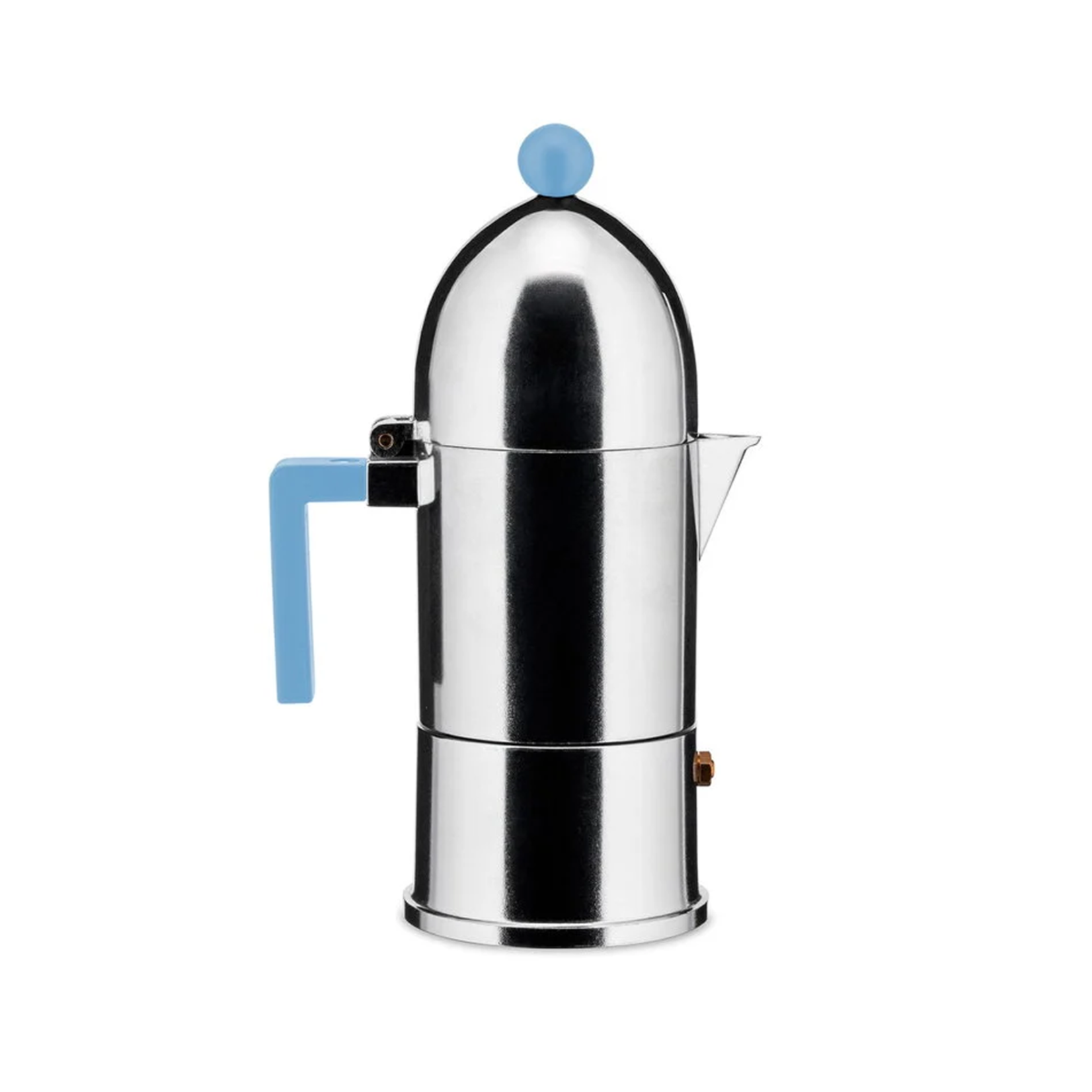 Alessi Alessi La Cupola Induction Espresso Coffee Maker, 6 cups (Light Blue)