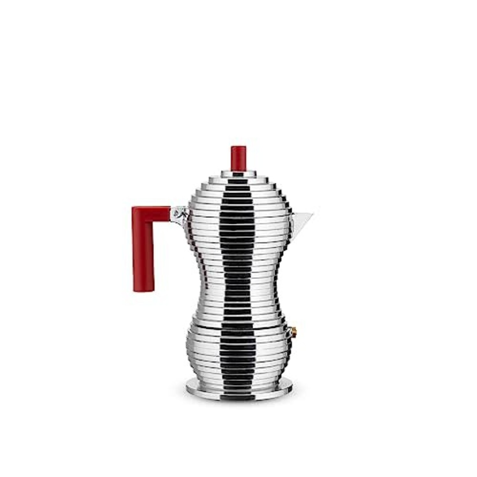 Alessi Alessi Pulcina Induction Espresso Coffee Maker, 3 cups (Red)