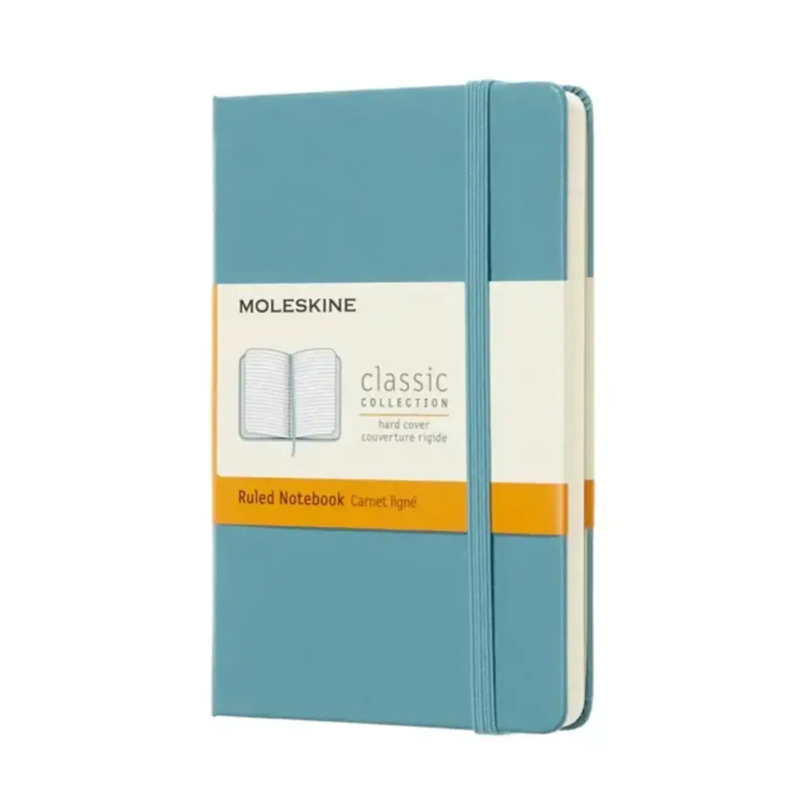 Moleskine Pocket Classic, Ruled, Reef Blue, Hard Cover