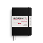 Leuchtturm Leuchtturm1917 Weekly Planner 18 Months 2025 - 2026, A5, Hardcover, Black