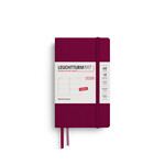 Leuchtturm Leuchtturm1917 Weekly Planner 2026, Pocket (A6), Hardcover, Port Red