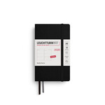 Leuchtturm Leuchtturm1917 Weekly Planner 2026, Pocket (A6), Hardcover, Black