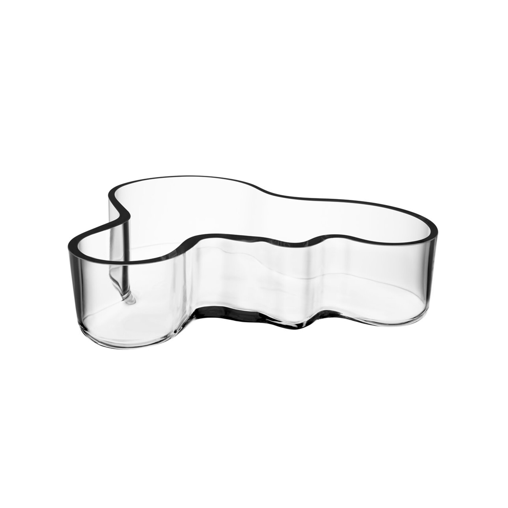 Iittala Aalto Tray/Bowl 195x50mm 7.68" x 1.97" Clear