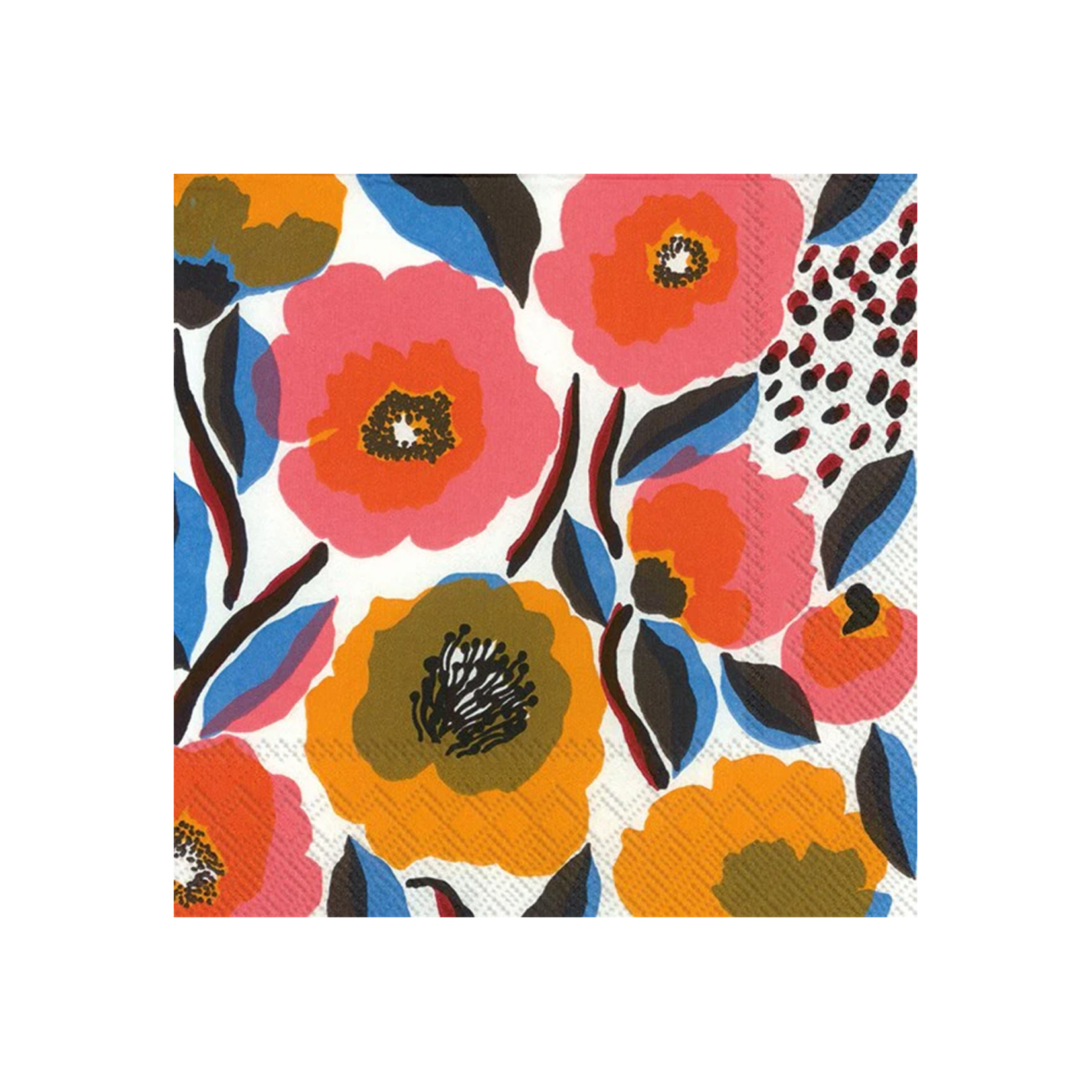 Marimekko Marimekko Cocktail Rosarium White Rose Napkins