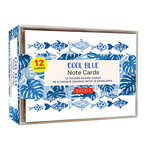 Cool Blue Note Cards, 12 Cards