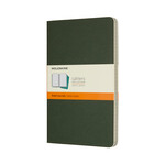 Moleskine Cahier Large Ruled Myrtle Green, set of 3