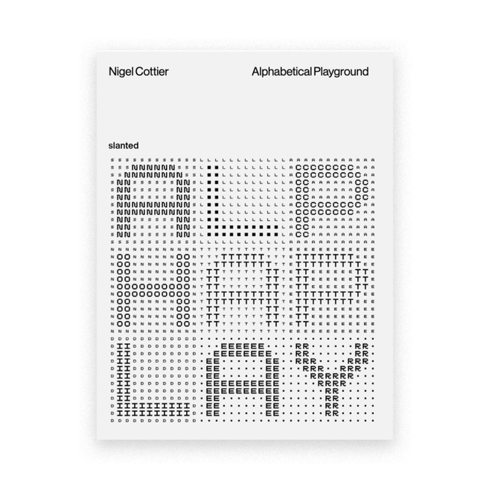 Alphabetical Playground by Cottier