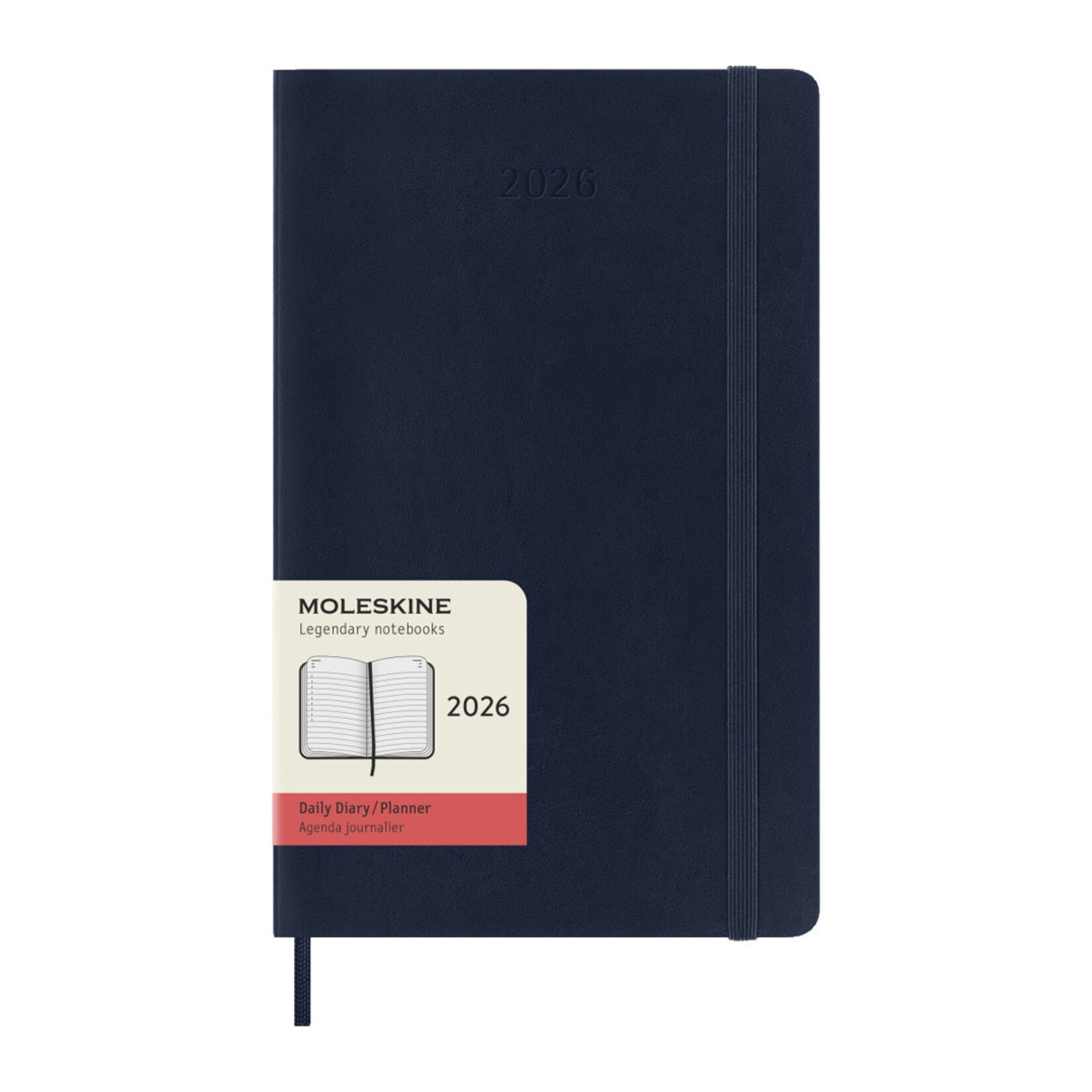 Moleskine Moleskine 12 Month Daily Planner, 2026, Large, Softcover - Sapphire Blue