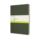 Moleskine Moleskine Cahier Journal, XL, Softcover - Myrtle Green, Plain (Set of 3)
