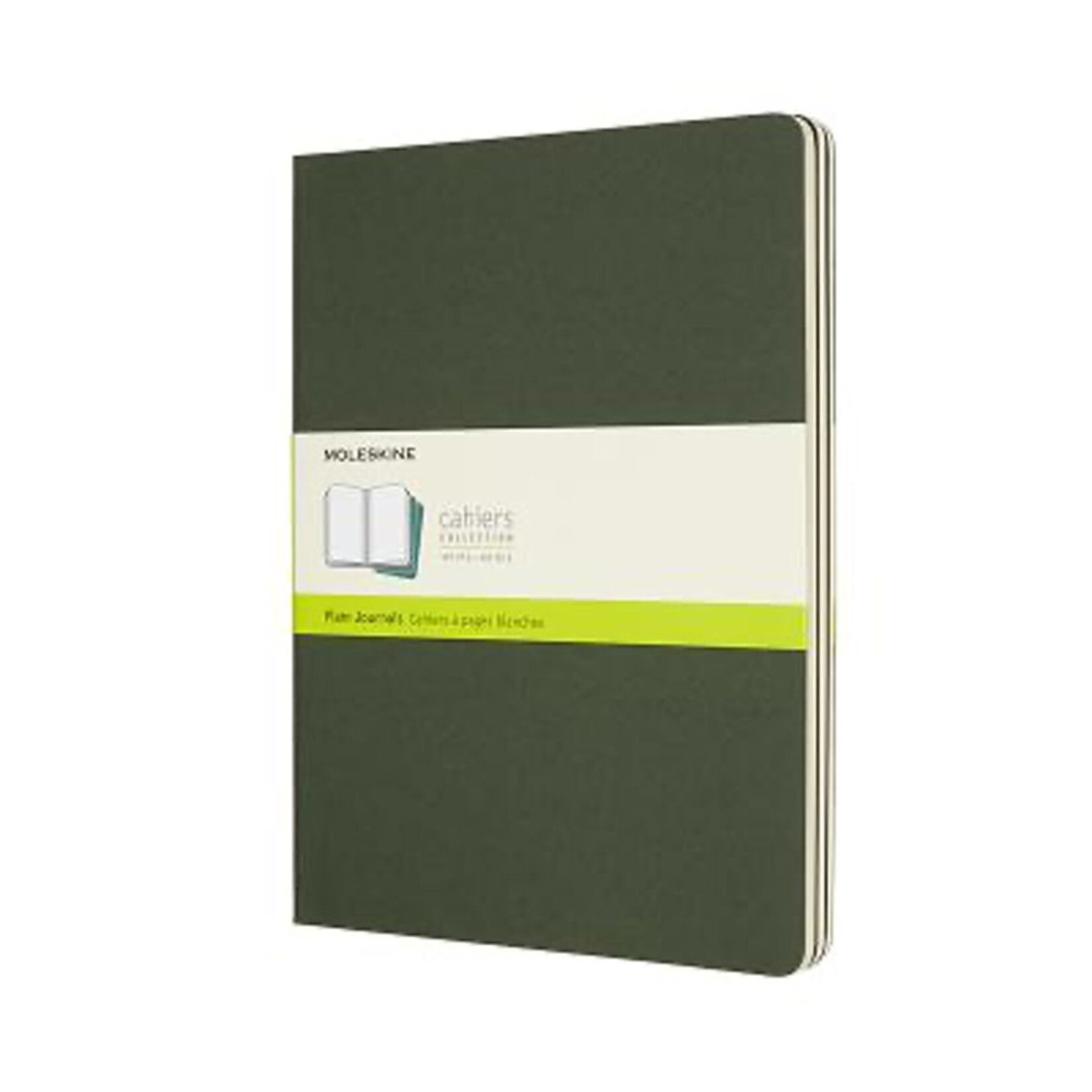 Moleskine Moleskine Cahier Journal, XL, Softcover - Myrtle Green, Plain (Set of 3)
