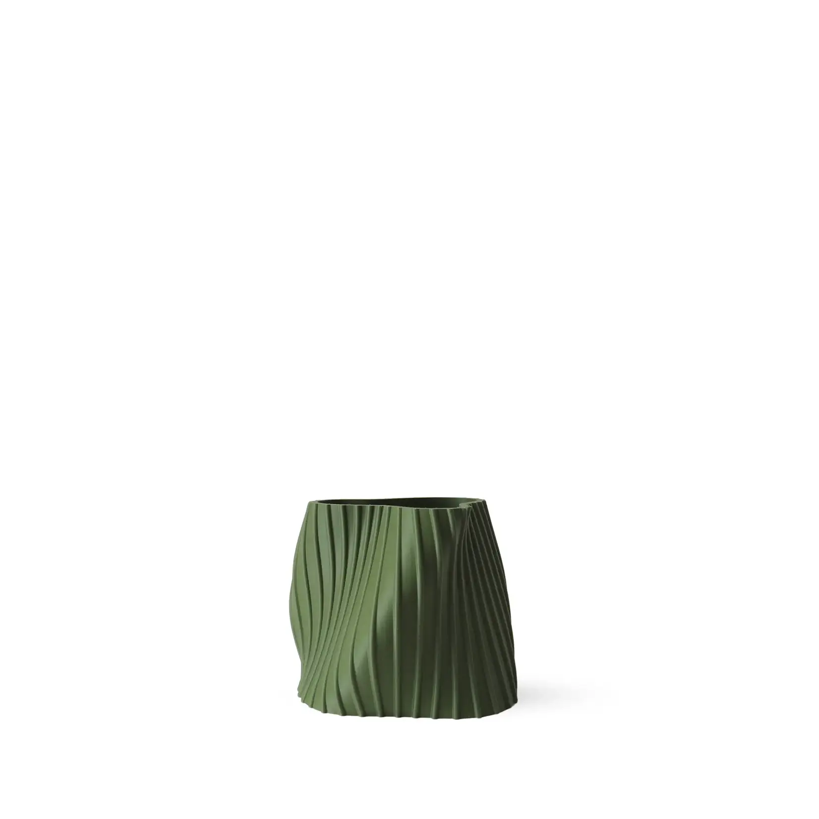 OBJ Studio OBJ Studio Planter Fluid Small, Dark Green