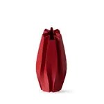 OBJ Studio Vase Flake Large, Dark Red