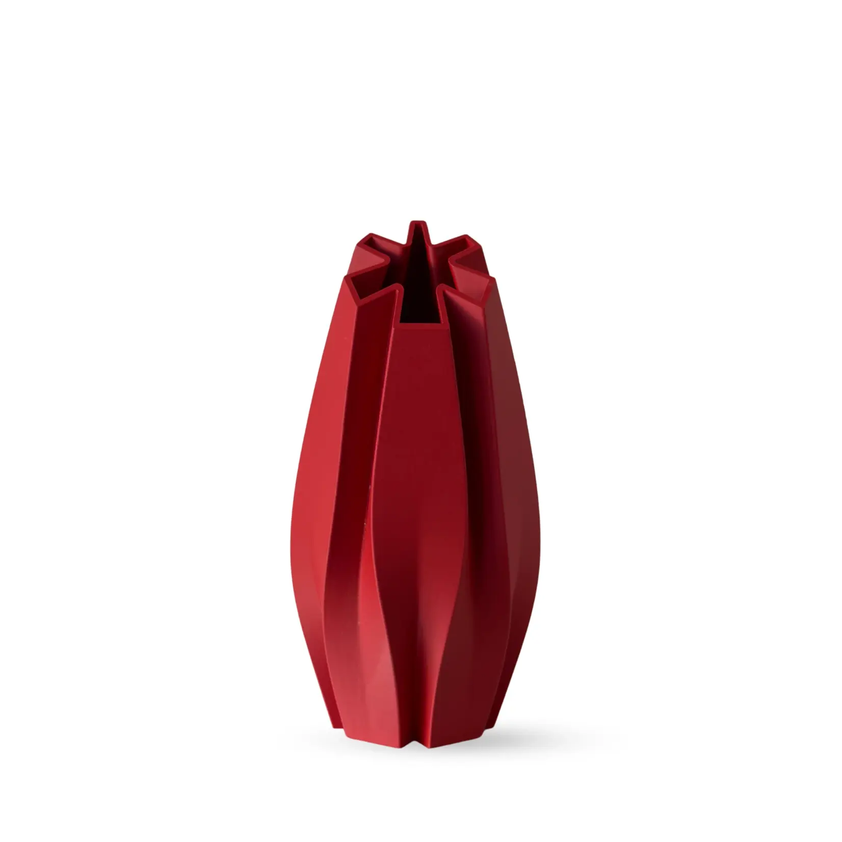 OBJ Studio Vase Flake Large, Dark Red