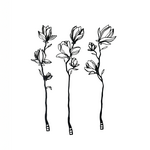 OBJ Studio OBJ Studio Line Flower (3-piece) (Charcoal)