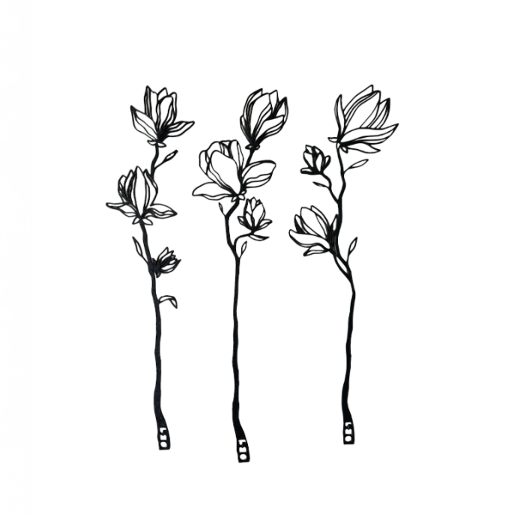 OBJ Studio OBJ Studio Line Flower (3-piece) (Charcoal)