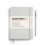 Leuchtturm Leuchtturm A5 Hardcover Notebook, Light Grey, Squared