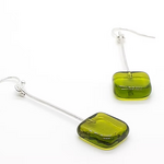 Tasci Designs Tasci Designs - Square Earrings, Olive
