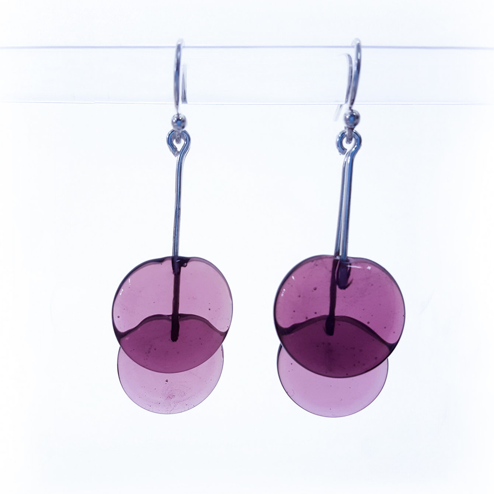 Tasci Designs Tasci Designs - Double Circle Earrings, Purple